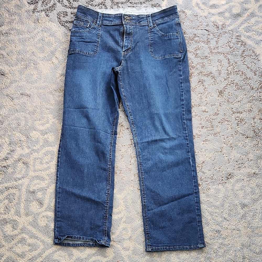 Rider’s Bootcut Comfort Waistband Jeans Blue 34